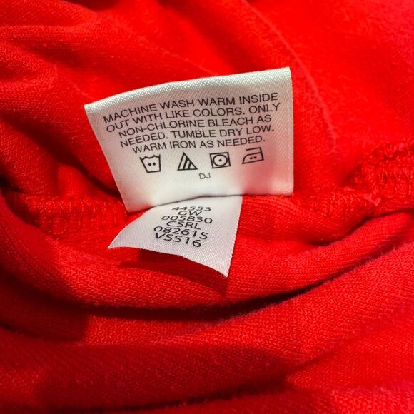 Hanna Andersson Red French Terry Pullover Hoodie Kids 10 Casual Warm Cozy Soft - Picture 9 of 9